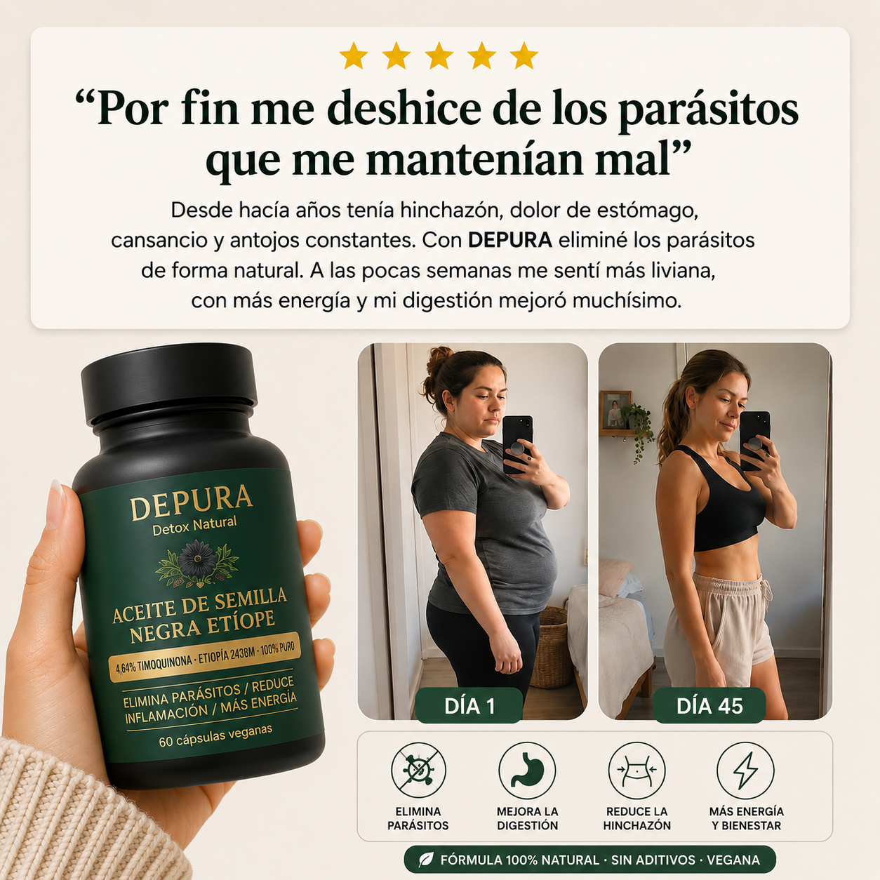 DEPURA® - Limpieza intestinal antiparasitaria natural
